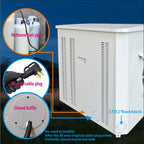 Dual-Fan Steel Soundproof Generator Box 15000W | 39.4x37x35.5 in Interior, Weatherproof Design, Lockable Door & Window, Dual-Fan Ventilation