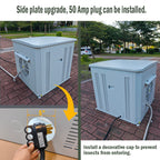 Generator Box, Generator Quiet Box Interior Space: 39.4" x 35" x 35.5", with Ventilation, Heat Dissipation and Impact Resistance - Patented Design