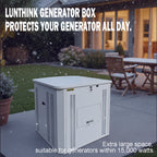 Generator Box, Generator Quiet Box Interior Space: 39.4" x 35" x 35.5", with Ventilation, Heat Dissipation and Impact Resistance - Patented Design