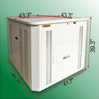 Generator Box, Generator Quiet Box Interior Space: 39.4" x 35" x 35.5", with Ventilation, Heat Dissipation and Impact Resistance - Patented Design