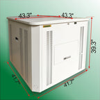 Generator Box, Generator Quiet Box Interior Space: 39.4" x 35" x 35.5", with Ventilation, Heat Dissipation and Impact Resistance - Patented Design