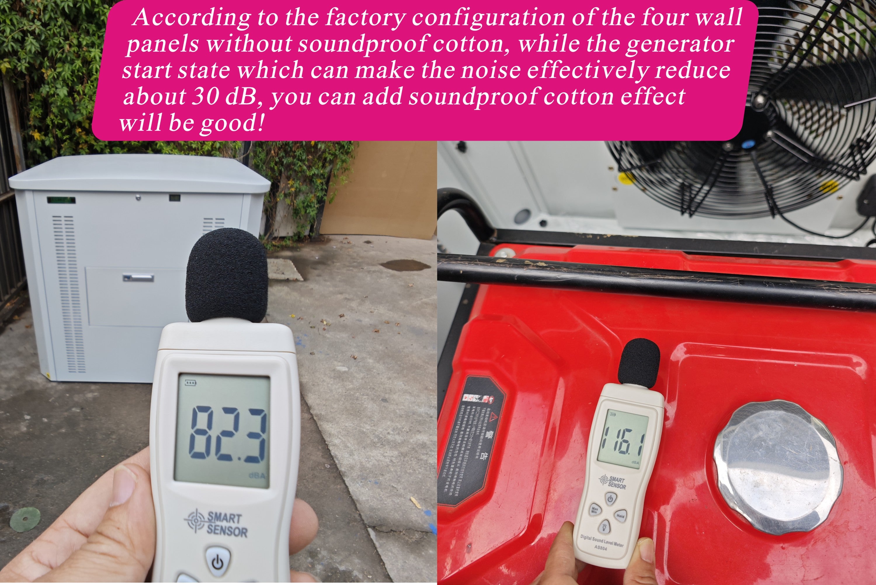 Generator Box, Generator Quiet Box Interior Space: 39.4" x 35" x 35.5", with Ventilation, Heat Dissipation and Impact Resistance - Patented Design