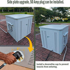 Generator Box, Generator Quiet Box Interior Space: 39.4" x 35" x 35.5", with Ventilation, Heat Dissipation and Impact Resistance - Patented Design