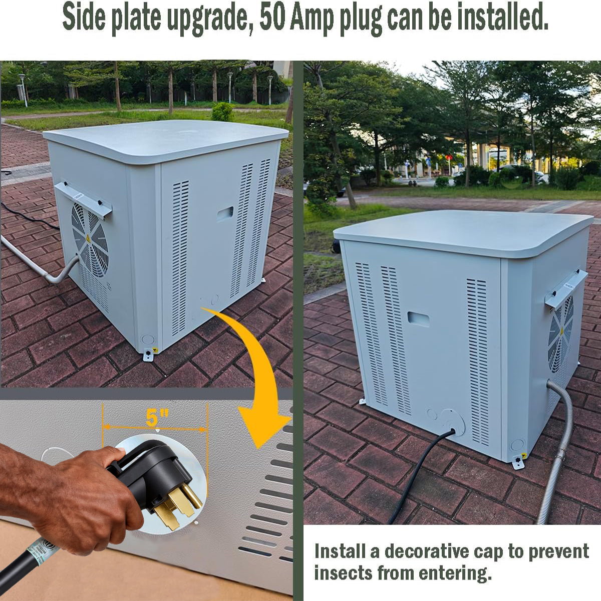 Generator Box, Generator Quiet Box Interior Space: 39.4" x 35" x 35.5", with Ventilation, Heat Dissipation and Impact Resistance - Patented Design