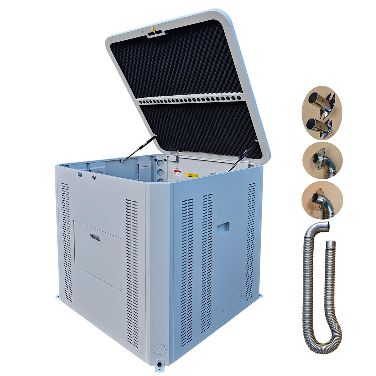 Generator Box, Generator Quiet Box Interior Space: 39.4" x 35" x 35.5", with Ventilation, Heat Dissipation and Impact Resistance - Patented Design